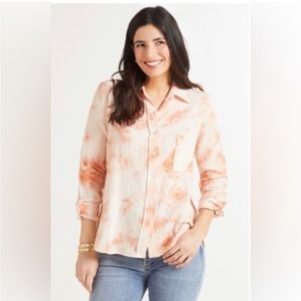 M24 Roan + Ryan‎ Mason Gauze Button Down EUC-EVEREVE